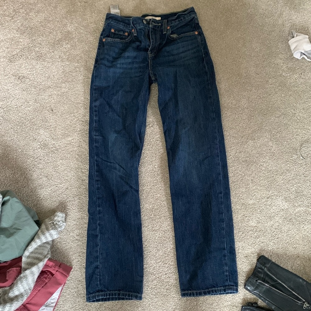 Levis low pro straight leg jeans